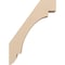 Ekena Millwork 5-inch W x 16-inch D x 22-inch H Aspen Rough Cedar Woodgrain TimberThane Knee Brace, Primed BRCUR05X16X22ASPRCPR - alternate 3